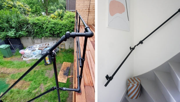 Trapleuning van steigerbuis maken