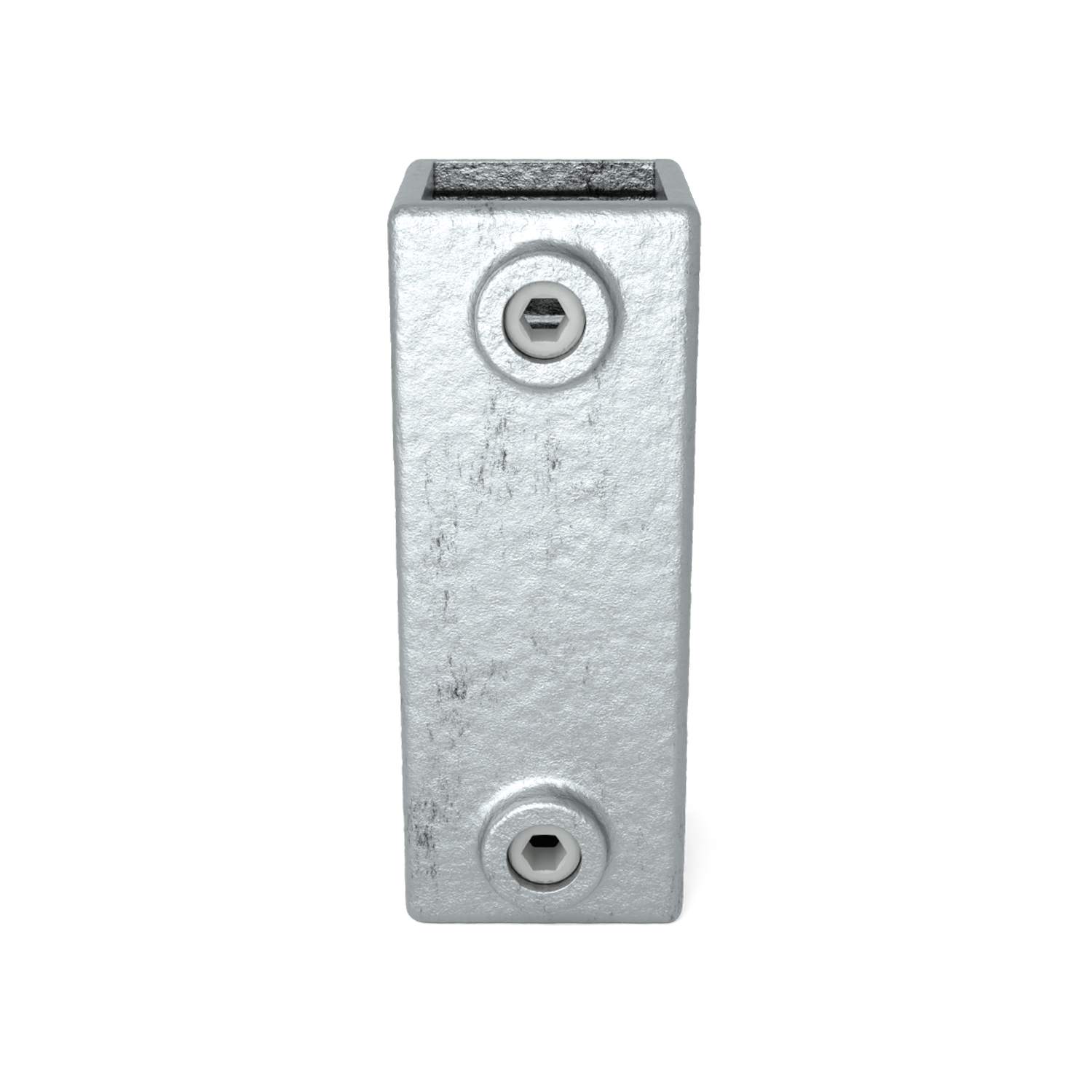 Koppelstuk 90º 40 mm vierkant