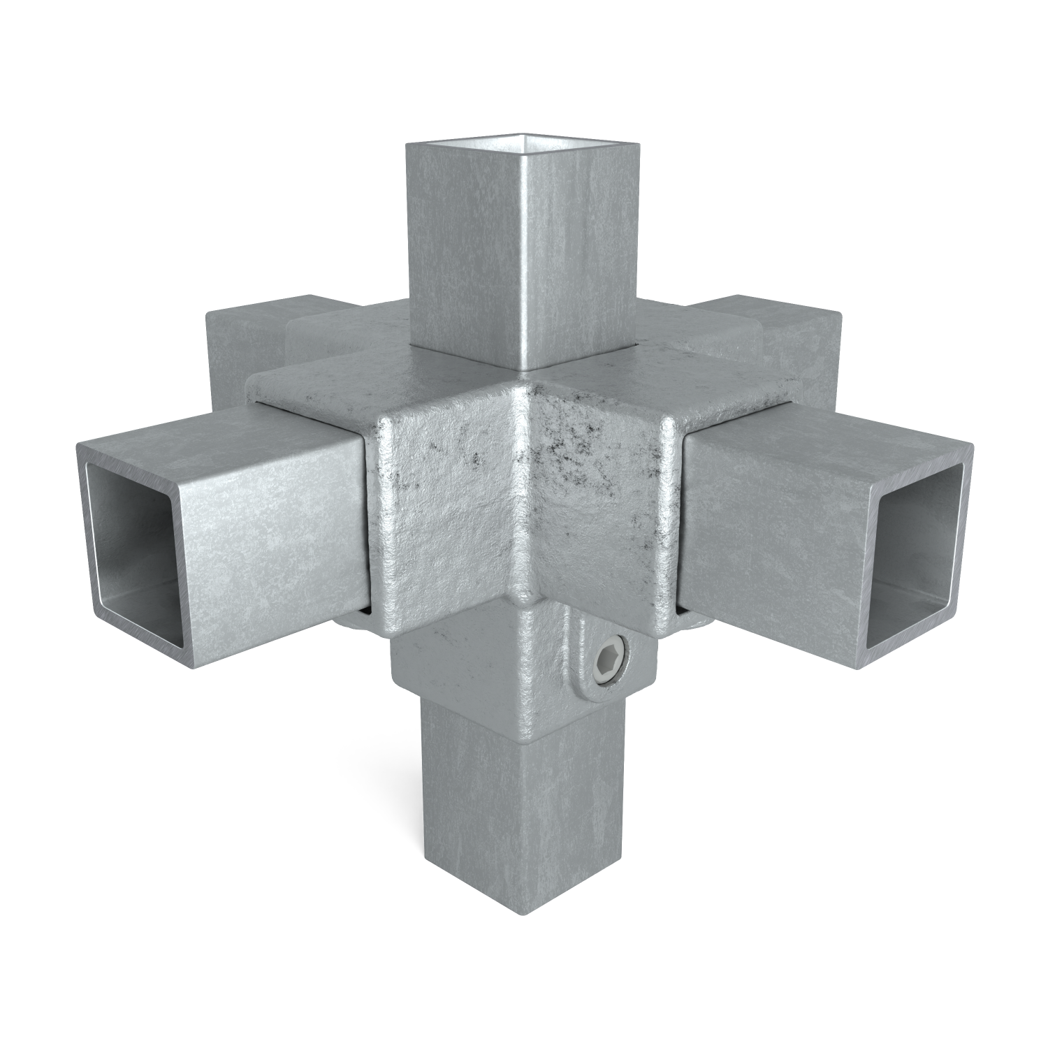 Kruisstuk 4-weg 40 mm vierkant