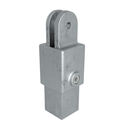 Hulsdeel scharnierstuk 40 mm vierkant