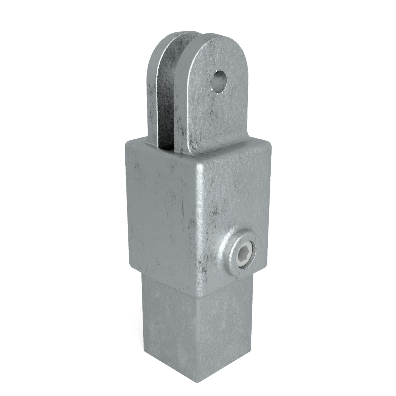 Hulsdeel scharnierstuk 40 mm vierkant