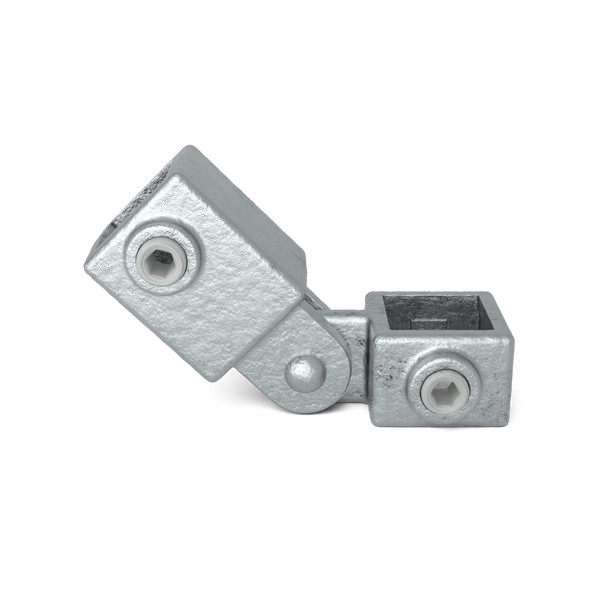 Scharnierstuk enkel 25 mm vierkant