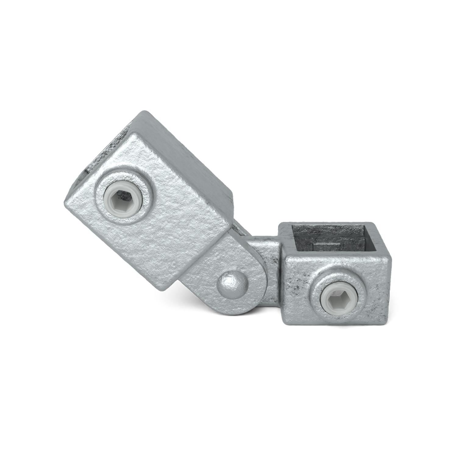 Scharnierstuk enkel 25 mm vierkant