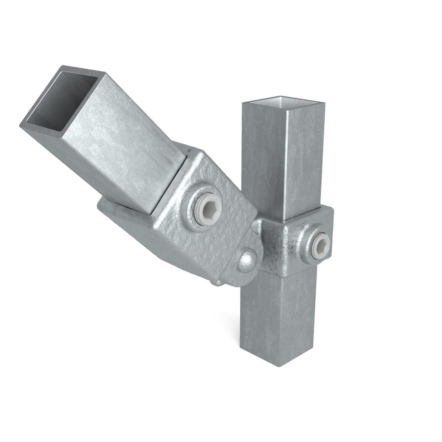 Scharnierstuk enkel 25 mm vierkant