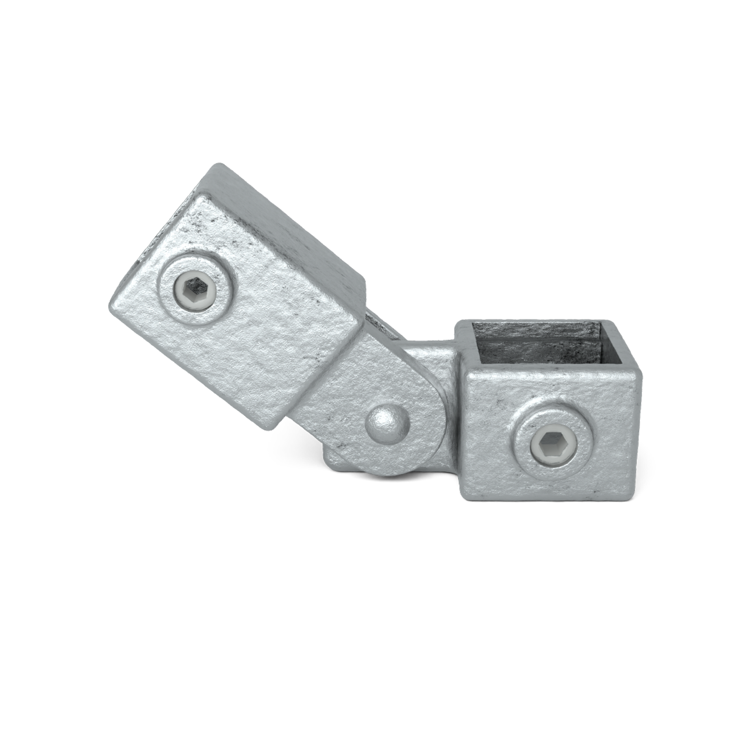 Scharnierstuk enkel 40 mm vierkant