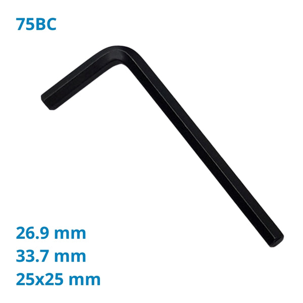 Inbussleutel voor buiskoppelingen 25x25 - 26,9 & 33,7 mm