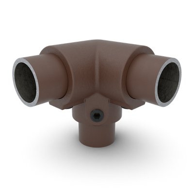 Kniestuk 3-weg 90º vintage 33,7 mm