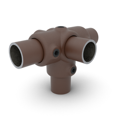 T-stuk zij-uitgang vintage 33,7 mm