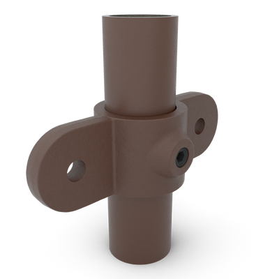 Oogdeel dubbel scharnierstuk 180º vintage 33,7 mm