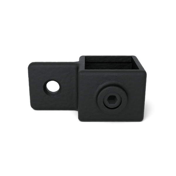 Oogdeel scharnierstuk zwart 40 mm vierkant