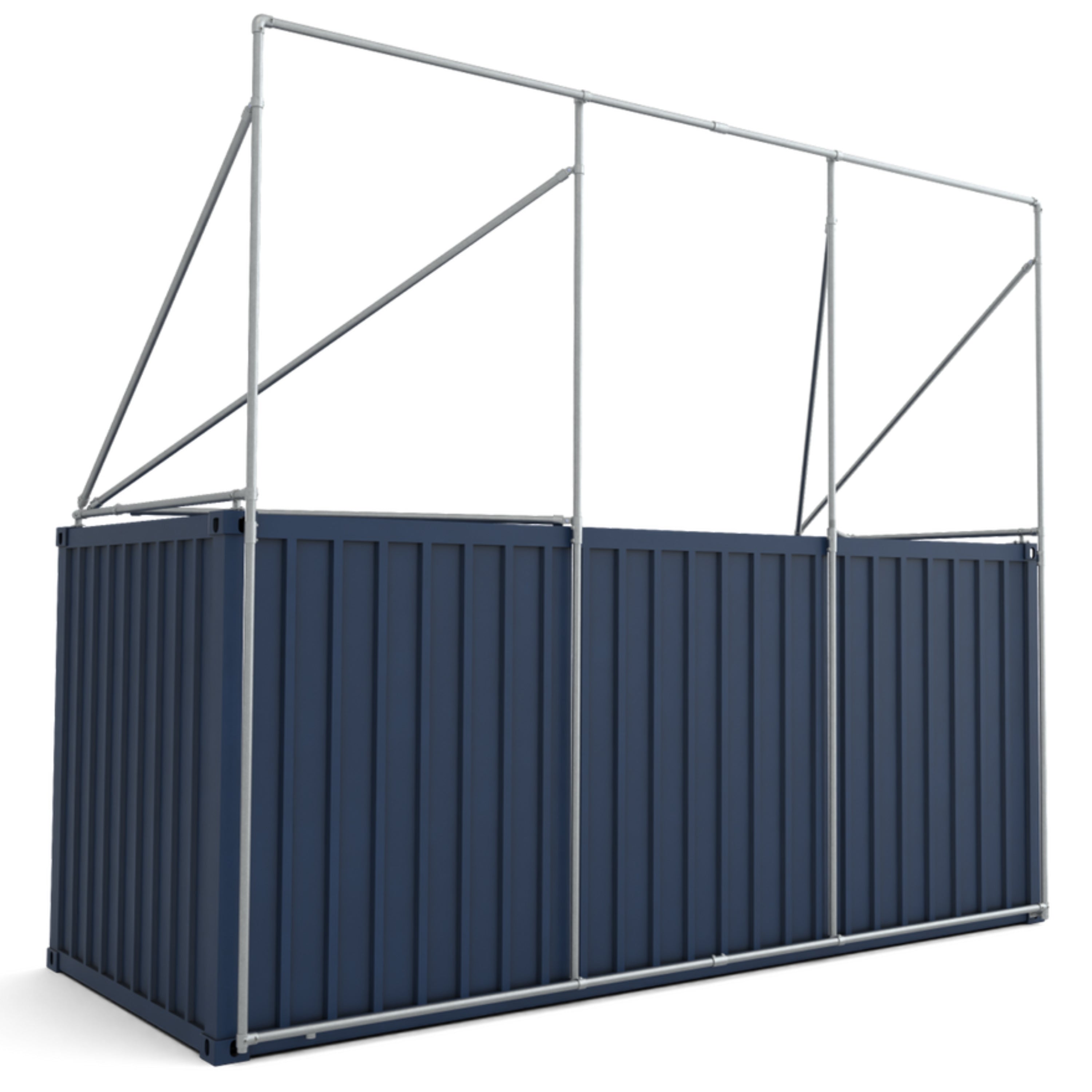 Extra hoog containerframe voor lange zijde 20ft container (23)