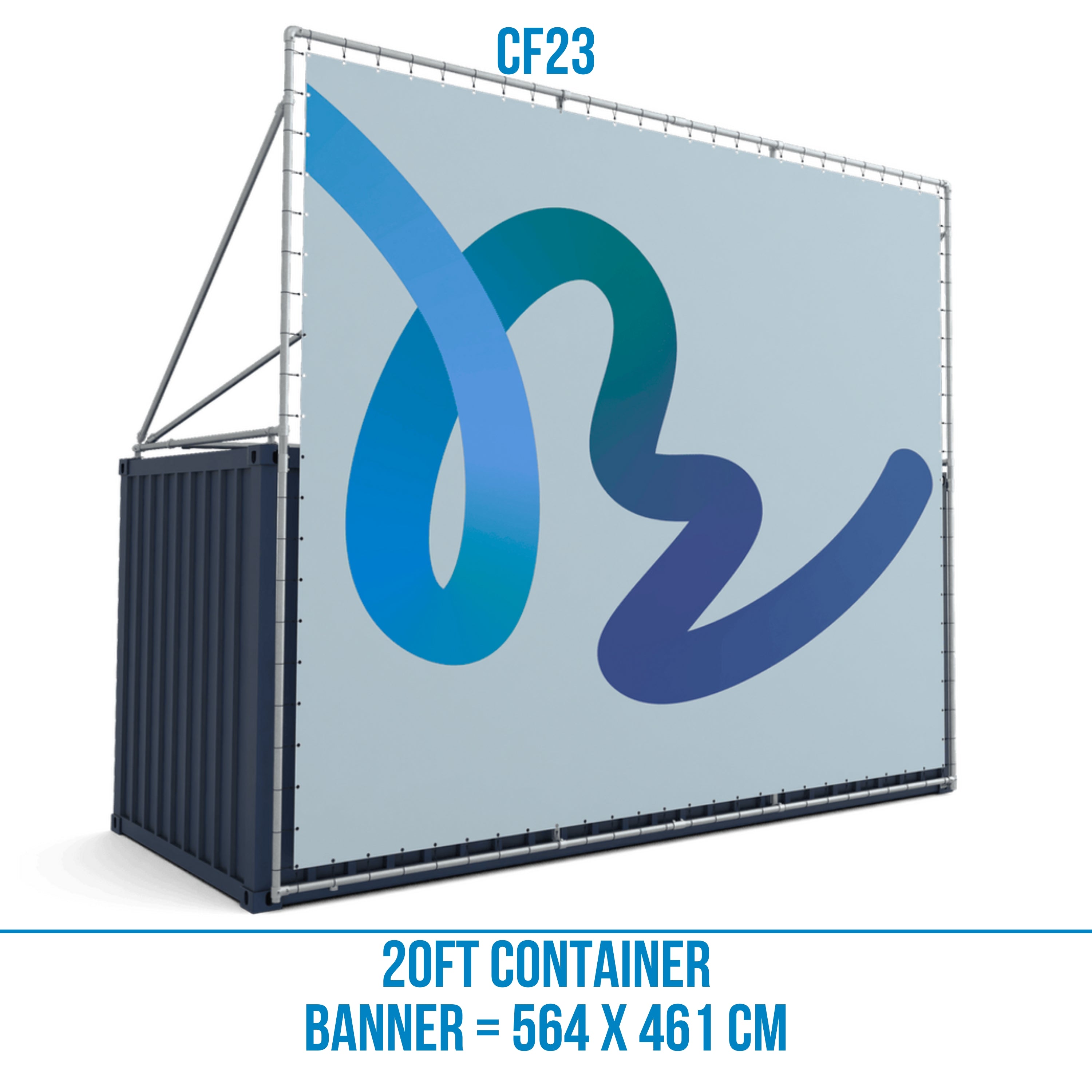 Extra hoog containerframe voor lange zijde 20ft container (23)