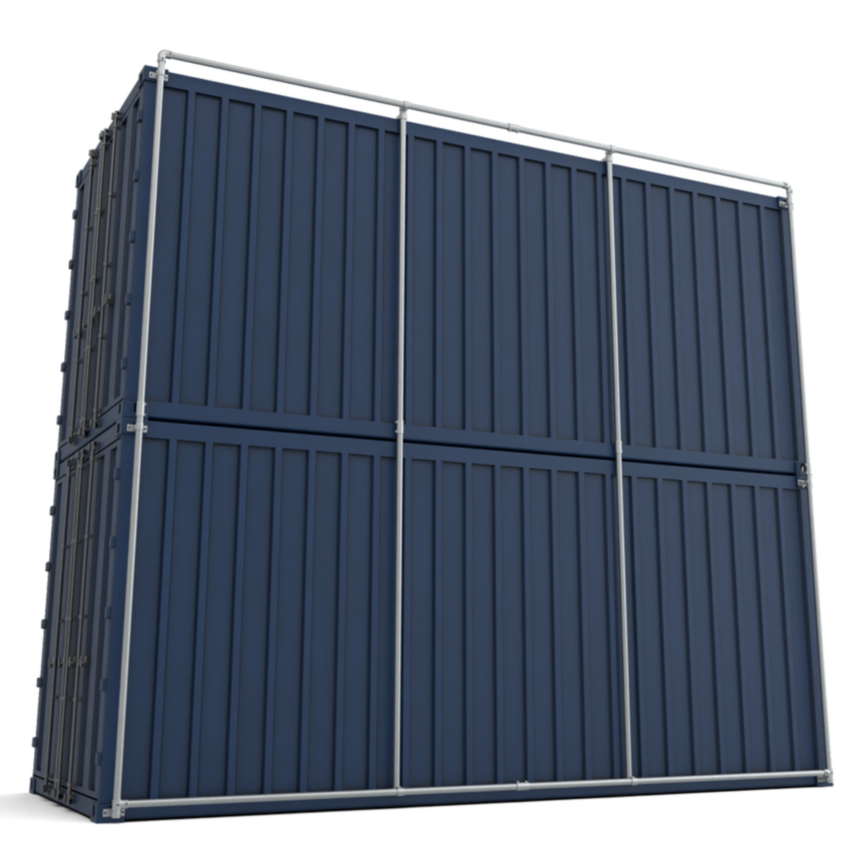 Dubbel containerframe voor lange zijde gestapelde 20ft containers (25)