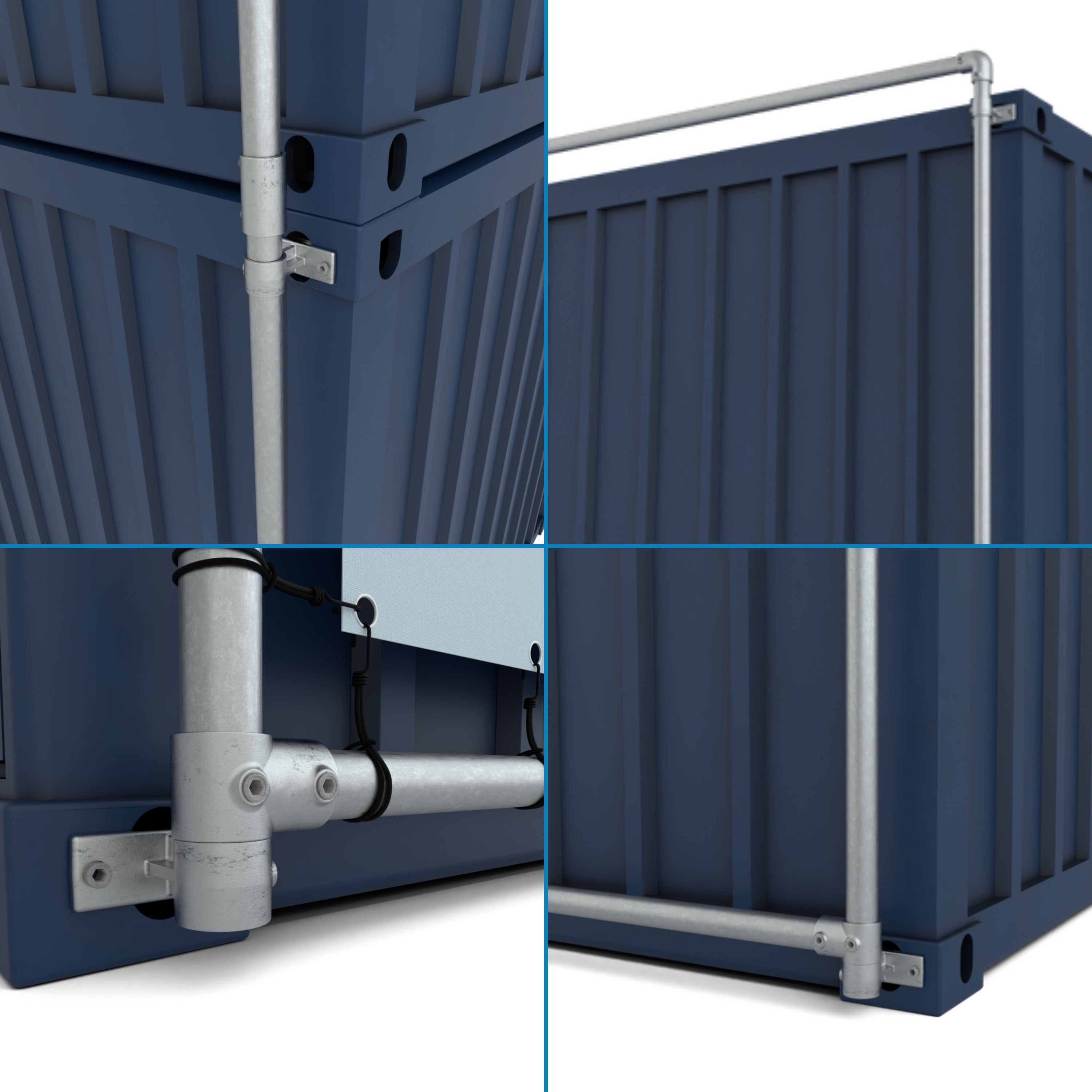 Dubbel containerframe voor korte zijde gestapelde zeecontainers (27)