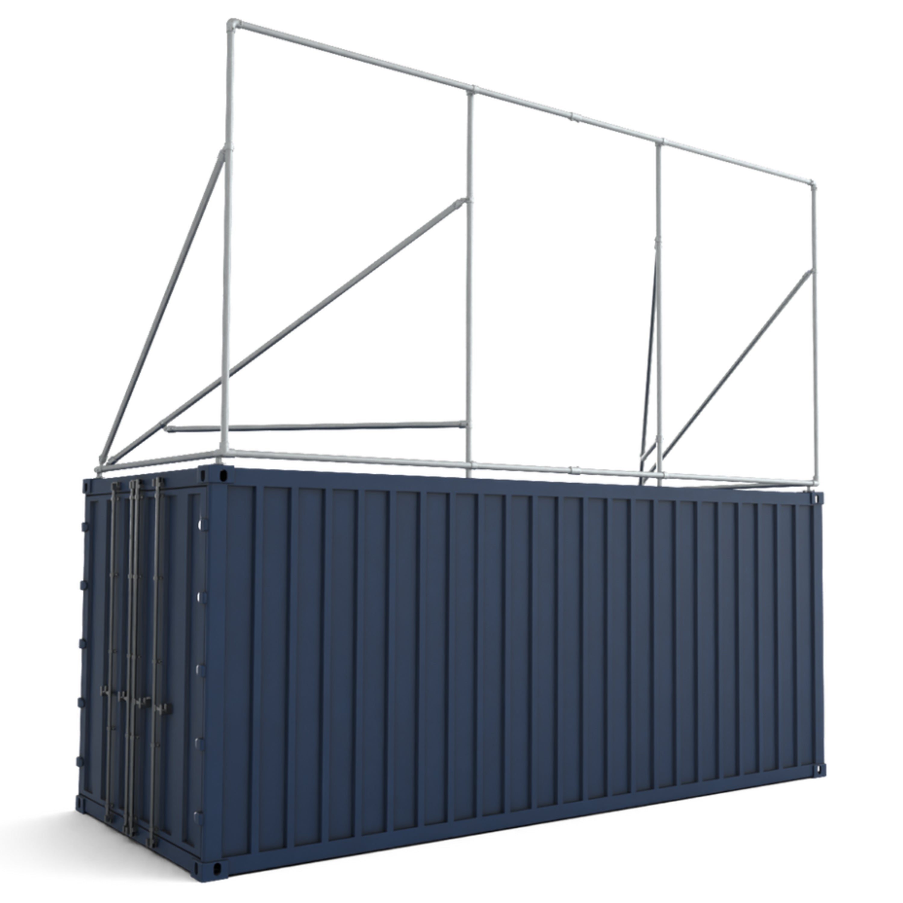 Containerframe voor bovenop 20ft container - lange zijde (28)