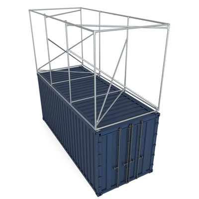 Containerframe voor bovenop 20ft container - rondom, 4 zijden (29)