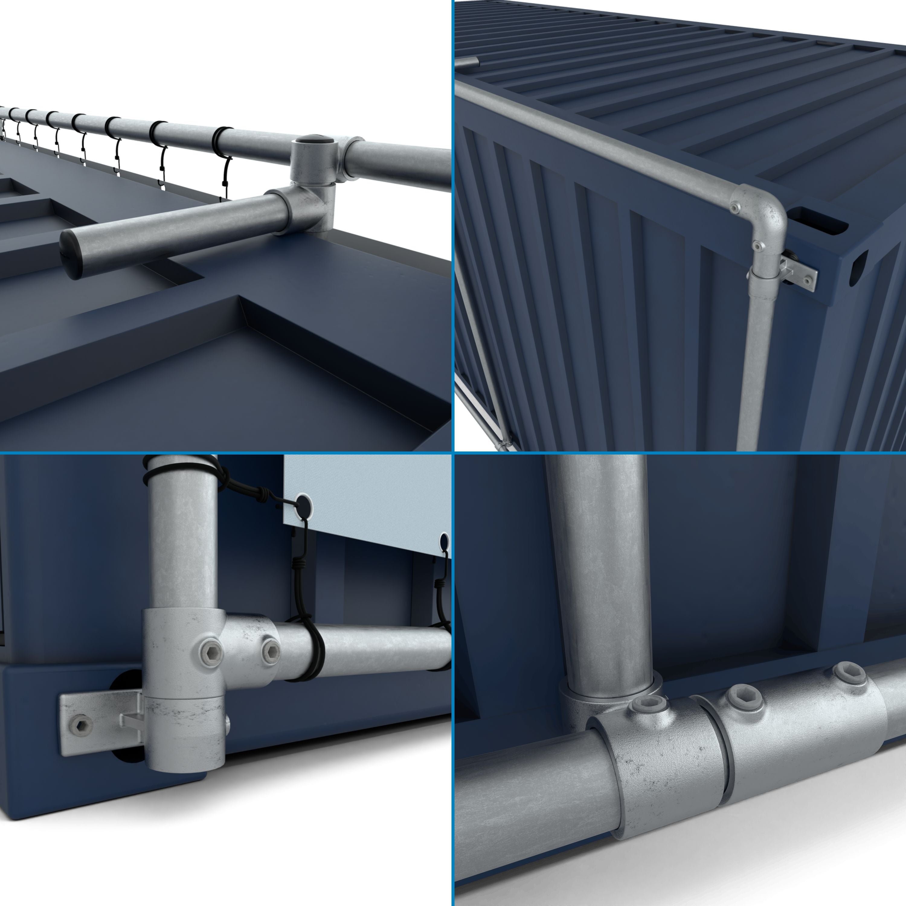 Extra lang containerframe voor lange zijde 40ft container (42)