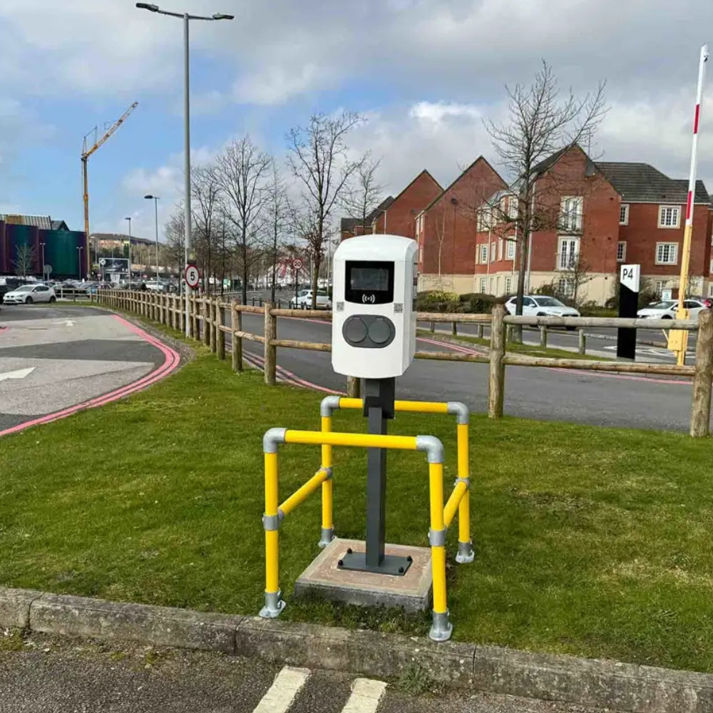 Kolombeschermer vierkant voor aanrijdbeveiliging