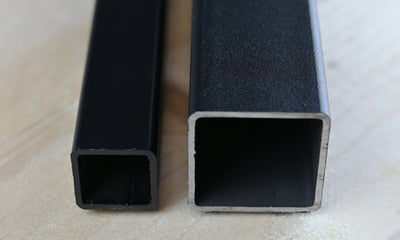 Steigerbuis vierkant zwart staal 40 mm