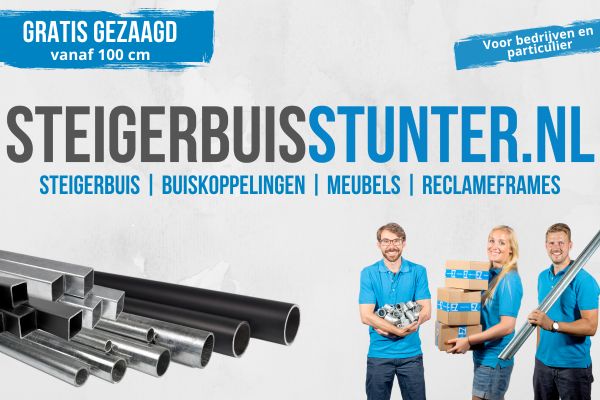 Steigerbuis en buiskoppelingen, diy meubels met steigerbuizen. Steigerbuisstunter.nl