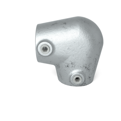 Buiskoppeling Kniestuk 2-weg 90º ±11º 33,7 mm - vooraanzicht buiskoppeling (Steigerbuisstunter.nl)