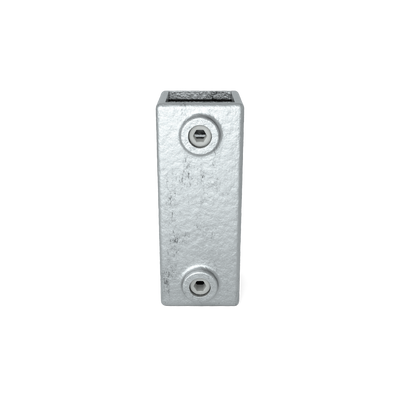 Buiskoppeling Koppelstuk 90º 40 mm vierkant - vooraanzicht buiskoppeling (Steigerbuisstunter.nl)