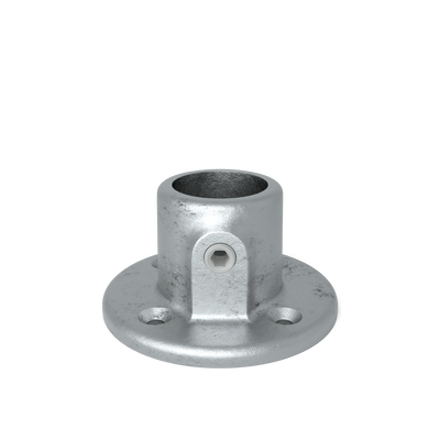 Buiskoppeling Voetplaat rond 33,7 mm - vooraanzicht buiskoppeling (Steigerbuisstunter.nl)