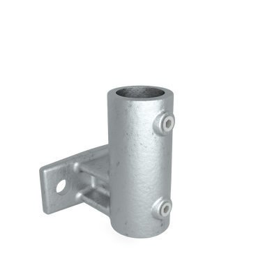 Buiskoppeling Boeiboordbevestiging horizontaal 42,4 mm - vooraanzicht buiskoppeling (Steigerbuisstunter.nl)