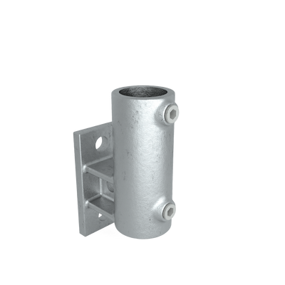 Buiskoppeling Boeiboordbevestiging verticaal 42,4 mm - vooraanzicht buiskoppeling (Steigerbuisstunter.nl)