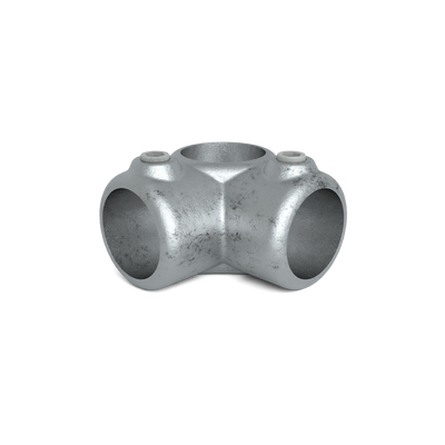 Buiskoppeling Hoekstuk 90º 60,3 mm - vooraanzicht buiskoppeling (Steigerbuisstunter.nl)