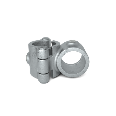 Buiskoppeling Kruisstuk 90º klapbaar 48,3 mm - vooraanzicht buiskoppeling (Steigerbuisstunter.nl)