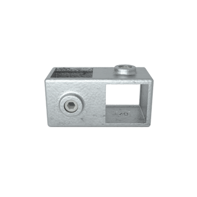 Buiskoppeling Kruisstuk 90º 40 mm vierkant - vooraanzicht buiskoppeling (Steigerbuisstunter.nl)