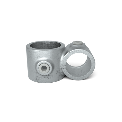 Buiskoppeling Kruisstuk 90º verloop 26,9 - 33,7 mm - vooraanzicht buiskoppeling (Steigerbuisstunter.nl)