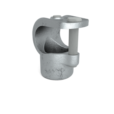 Buiskoppeling T-stuk open 60,3 mm - vooraanzicht buiskoppeling (Steigerbuisstunter.nl)