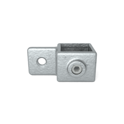 Buiskoppeling Oogdeel scharnierstuk 40 mm vierkant - vooraanzicht buiskoppeling (Steigerbuisstunter.nl)