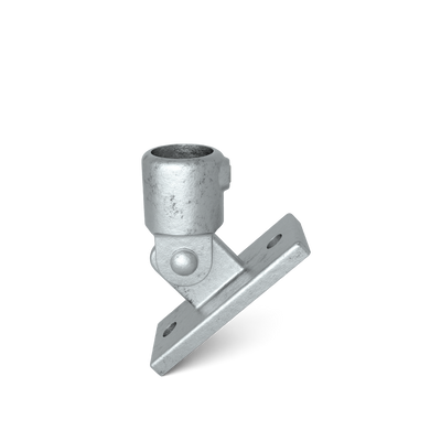 Buiskoppeling Scharniervoet 42,4 mm - vooraanzicht buiskoppeling (Steigerbuisstunter.nl)