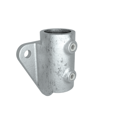 Buiskoppeling Boeiboordbevestiging driehoek 33,7 mm - vooraanzicht buiskoppeling (Steigerbuisstunter.nl)