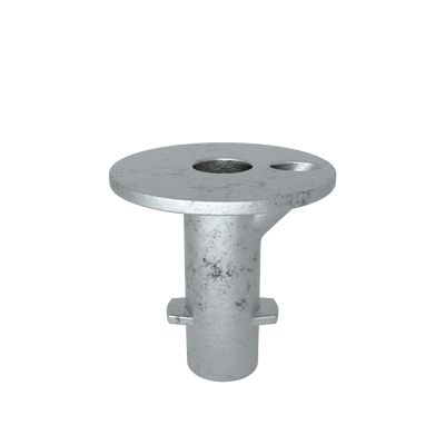 Buiskoppeling Straatpot 33,7 mm - vooraanzicht buiskoppeling (Steigerbuisstunter.nl)