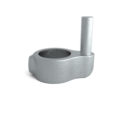 Buiskoppeling Scharnierpen 42,4 mm - vooraanzicht buiskoppeling (Steigerbuisstunter.nl)