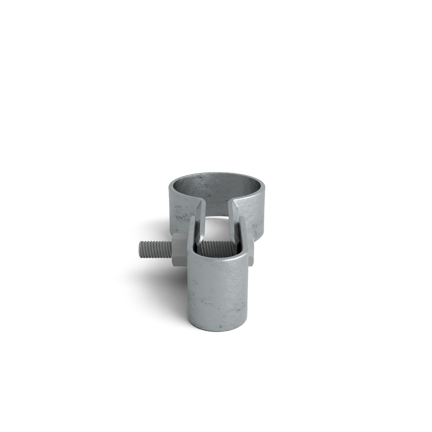Buiskoppeling Gaasclip enkel 33,7 mm - zijaanzicht buiskoppeling (Steigerbuisstunter.nl)