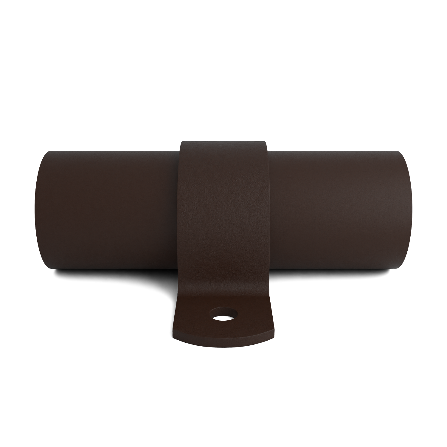 Buiskoppeling Kapbeugel vintage 26,9 mm - zijaanzicht met buizen (Steigerbuisstunter.nl)
