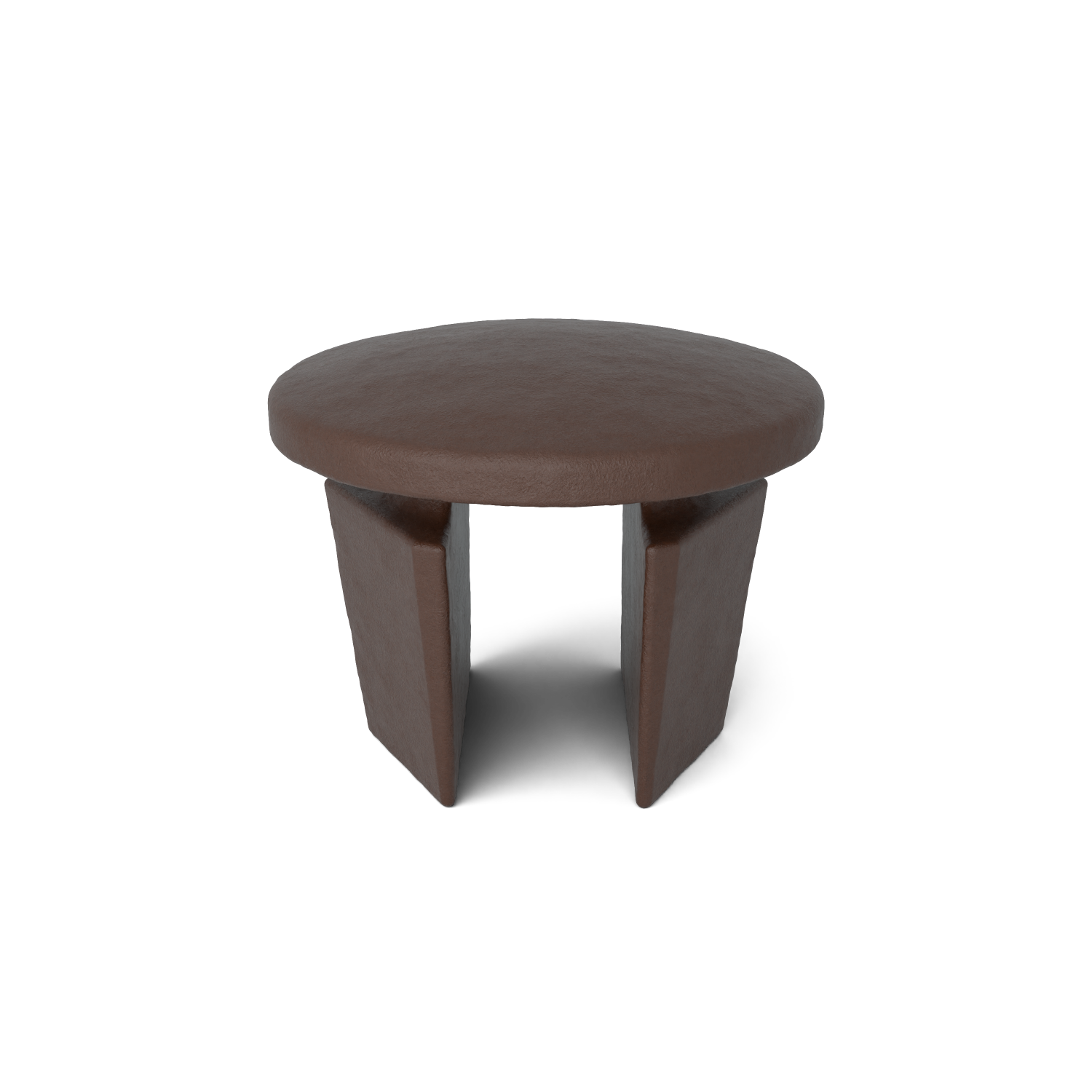 Buiskoppeling Afdekdop metaal vintage 33,7 mm - schuin aanzicht met buizen (Steigerbuisstunter.nl)