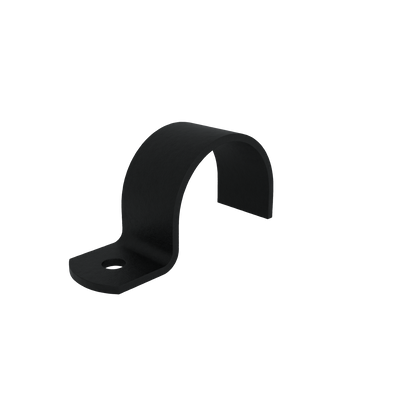 Buiskoppeling Kapbeugel zwart 42,4 mm - vooraanzicht buiskoppeling (Steigerbuisstunter.nl)