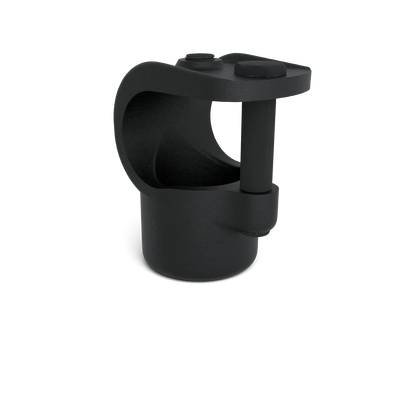 Buiskoppeling T-stuk open zwart 26,9 mm - vooraanzicht buiskoppeling (Steigerbuisstunter.nl)