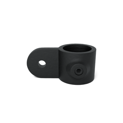 Buiskoppeling Oogdeel Scharnierstuk zwart 42,4 mm - vooraanzicht buiskoppeling (Steigerbuisstunter.nl)