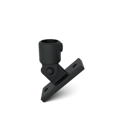 Buiskoppeling Scharniervoet zwart 26,9 mm - vooraanzicht buiskoppeling (Steigerbuisstunter.nl)