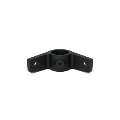 Buiskoppeling Bevestigingsring dubbel 90º zwart 42,4 mm - vooraanzicht buiskoppeling (Steigerbuisstunter.nl)