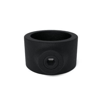 Buiskoppeling Borgring zwart 48,3 mm - vooraanzicht buiskoppeling (Steigerbuisstunter.nl)