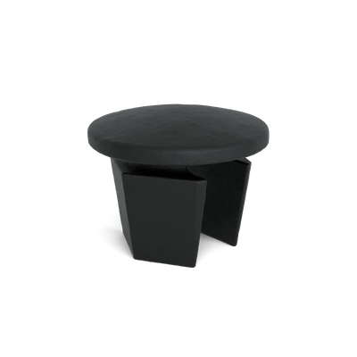 Buiskoppeling Afdekdop metaal zwart 48,3 mm - vooraanzicht buiskoppeling (Steigerbuisstunter.nl)