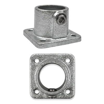 Voetplaat vierkant 60,3 mm - Buiskoppelingen -